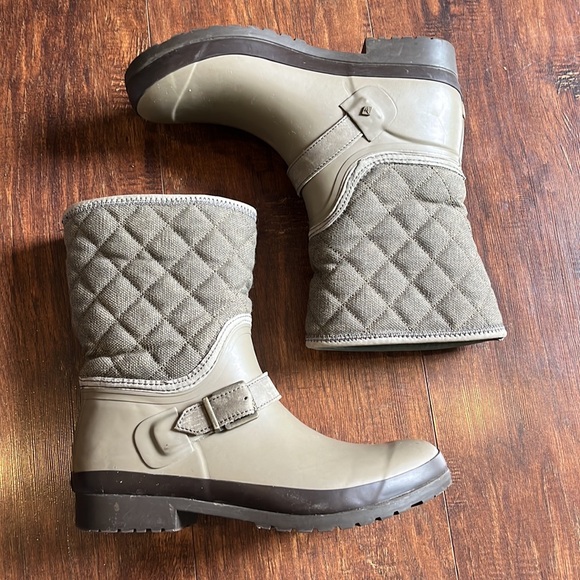 Sperry Walker Gray/Taupe Quilted Boots - Picture 5 of 9